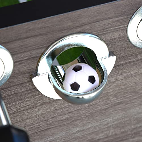 Hathaway Driftwood 56-in Premium Competition Foosball Table Driftwood/Green