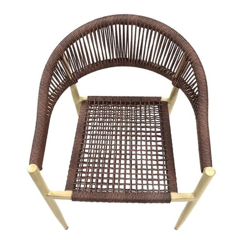 Furniture of America Clark Aluminum Patio Dining Chair Set of 4 Natural