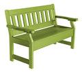 Wildridge Heritage Garden Bench Outdoor Weather Resistant Poly Lumber Lime Green