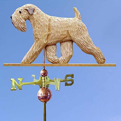 Soft Coated Wheaten Hand Carved & Painted Weathervane 32 Inch