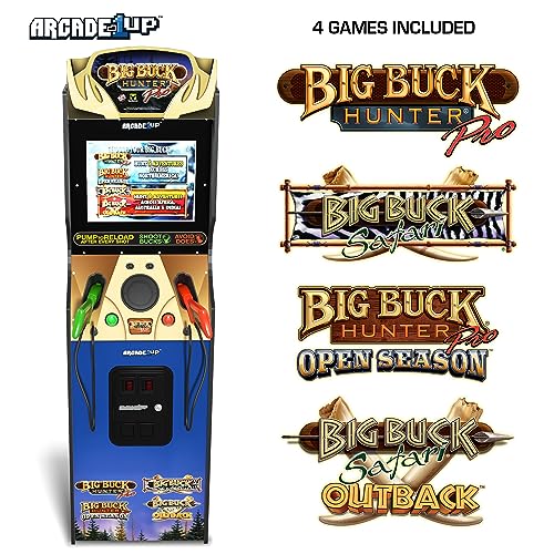 ARCADE1UP Big Buck Hunter Pro Deluxe Arcade Machine Black