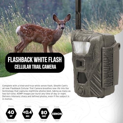 Stealth Cam Flashback 40MP Cellular Trail Camera 10-Pack with 32GB Memory Cards and Card Reader