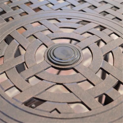 Christopher Knight Home Alfresco 37" Cast Aluminum Bar Set 3-Pcs Bronze