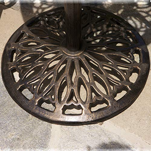 Christopher Knight Home Santa Maria 3-Piece Cast Aluminum Bistro Bar Set Shiny Copper
