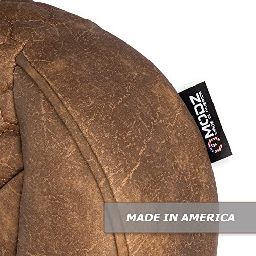 MODZ® FS2 Custom Golf Cart Front Seat for EZGO RXV - [2008-Up] - Brown Base - Cobra Pattern