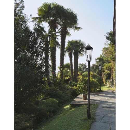 Z-Lite Gannon 3 Light 126" Tall Post Light Black