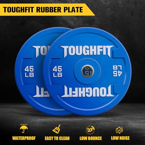ToughFit Olympic Bumper Plates 370LB Set
