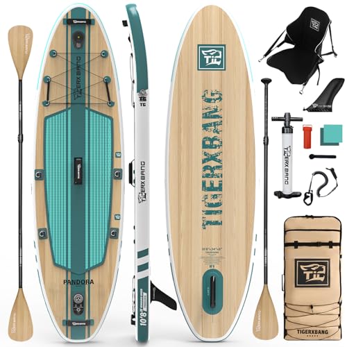 TIGERXBANG Paddle Board 10.8 Stand Up Paddle Board Pandora Collection Verdigris Green