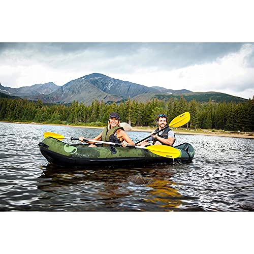 Sevylor Colorado 2 Person Inflatable Kayak with Adjustable Seats Green
