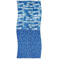 In The Swim 27' Round 20 Mil Overlap Pool Liner for Above Ground Swimming Pools - Blue Stone Design - Multi-Colored
