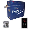 Steam Spa Oasis 9KW Acu-Steam Bath Generator Package Chrome