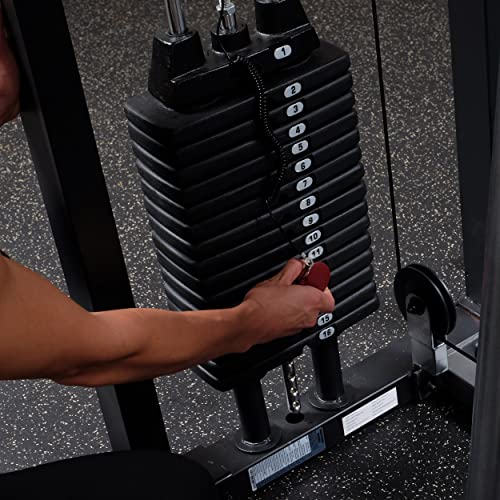 Body-Solid Pro Select Free Standing Weight Assisted Chin-Dip Machine 310 lbs Grey Black