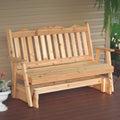 A & L Furniture Royal English Glider Mushroom Stain