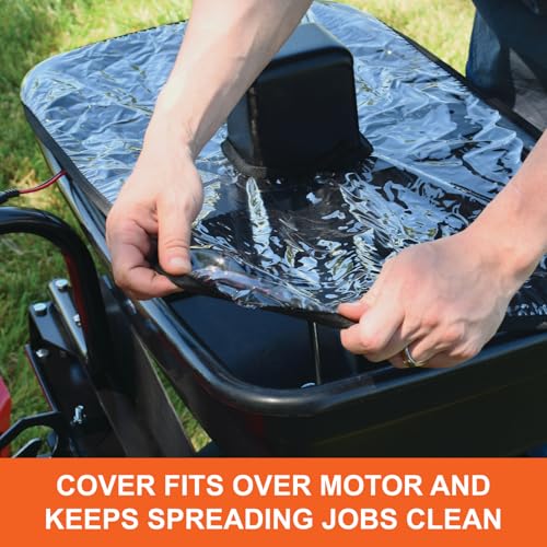 Agri-Fab 45-0627 Zero Turn Mower Electric Spreader 125 lb Hopper Capacity Black