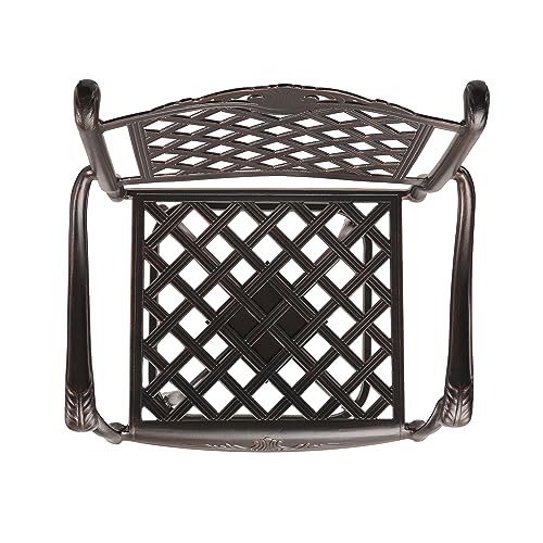 Christopher Knight Home Avon Outdoor Cast Aluminum Bar Stools 2-Pcs Set Shiny Copper