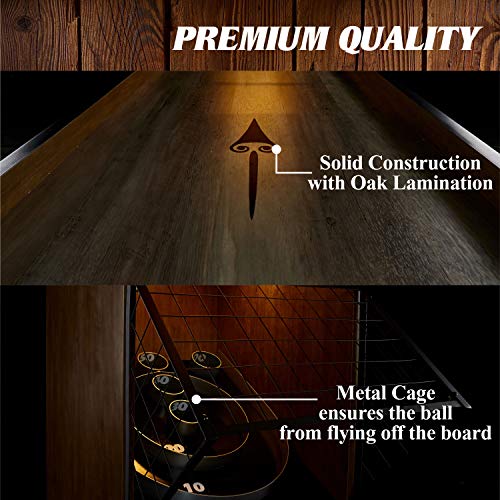 Barrington Billiards Roll and Score Game Set 10' - Vintage Speedball Bowling Machine Tan/Black