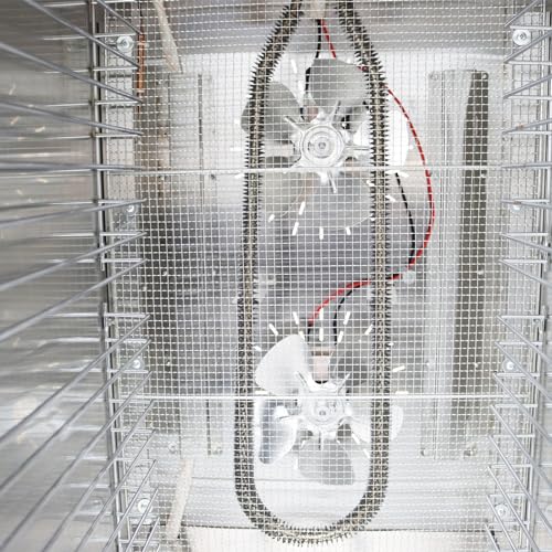 HayWHNKN Commercial Food Dehydrator Machine 40 Trays Stainless Steel Silver