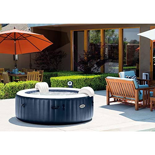 Intex 28409E PureSpa 6 Person Inflatable Portable Heated Hot Tub Spa 85-inch x 28-inch 170 Bubble Jets - 2 Pack