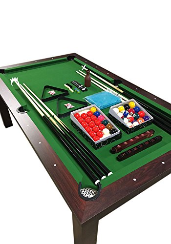 SIMBAUSA Pool Table 7FT Model MISSISIPI Snooker Green