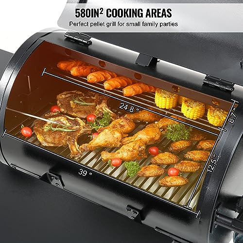 WACTO Portable Charcoal Grill BBQ with Cart - Heavy Duty 53-inch Outdoor Cooker