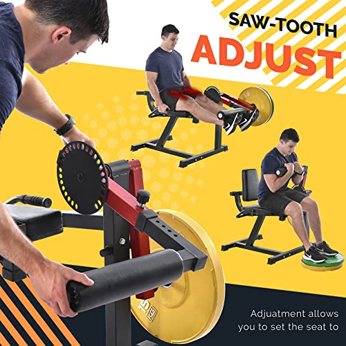 KOZYSFLER Leg Extension and Curl Machine Red