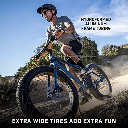 Mongoose Juneau Fat Tire Mountain Bike Blue