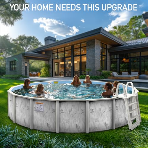 Shop Square 18'x52' Steel Wall Above Ground Pool Kit Silver