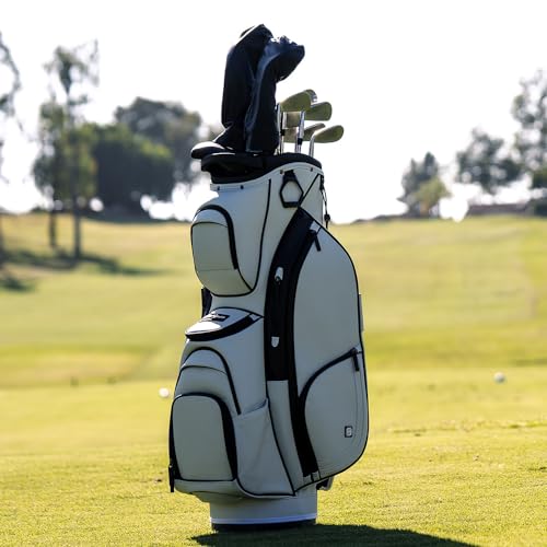 SuperStroke Golf Bag with Cart for Men & Women, Black