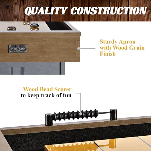 Barrington Billiards Urban Shuffleboard Table Gray/Brown