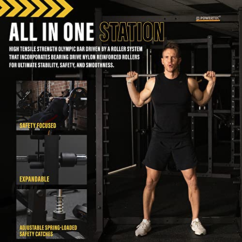 Powertec Fitness Roller Smith Machine Black