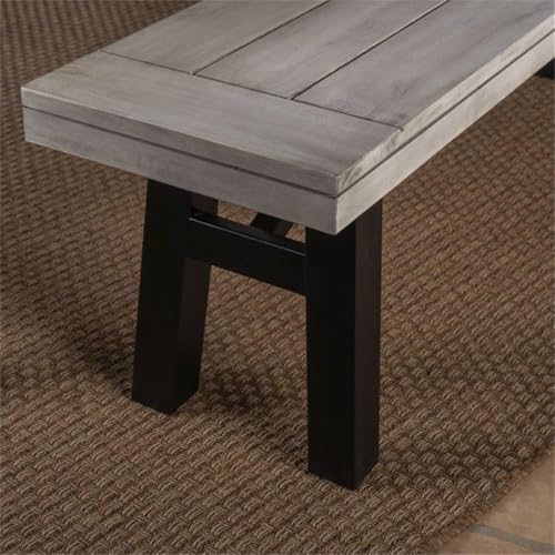 Noble House Borocay 3-Piece Acacia Wood Outdoor Picnic Set Grey