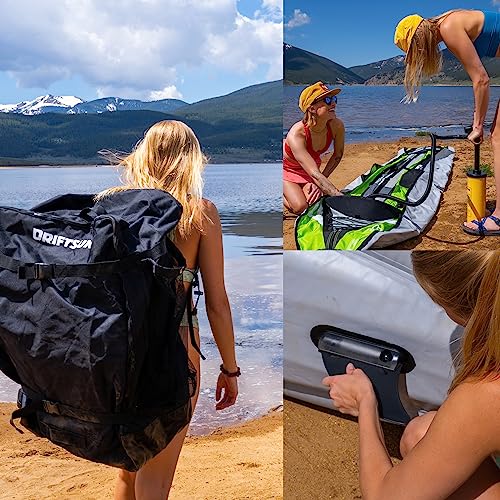 Driftsun Almanor 130 Inflatable Kayak Green 2 Person