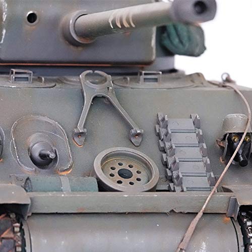 HOOBEN 1/16 M4A3E8 Fury Sherman Tank with Camouflage & Figure Dark Green