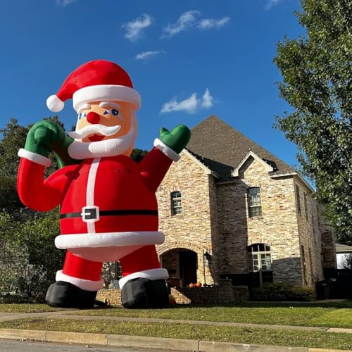 OZIS Giant 20Ft Inflatable Santa Claus Red