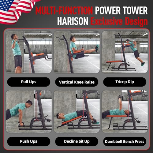 HARISON Multifunction Power Tower with Bench
