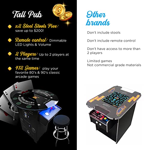 Creative Outdoor Distributor Full-Size Commercial Arcade Table Tall Blackjack Design