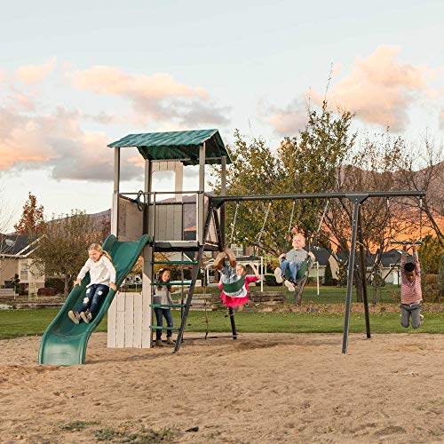 Lifetime Adventure Clubhouse Swing Set Brown/Green