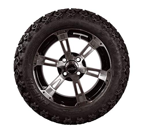 3G Lift Kit Combo with 14" Colossus Wheels for EZGO RXV Golf Carts 2013.5+