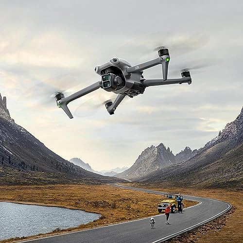 DJI Air 3 Drone Quadcopter RC-N2 Remote Dual Cameras 4K/60fps Gray