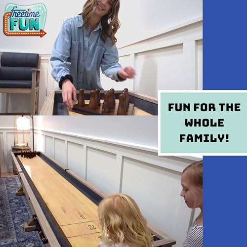 Freetime Fun Shuffleboard Table Rustic Oak