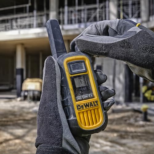 DEWALT DXFRS800 2 Watt Heavy Duty Waterproof Walkie Talkies with Gang Charger (6 Pack)