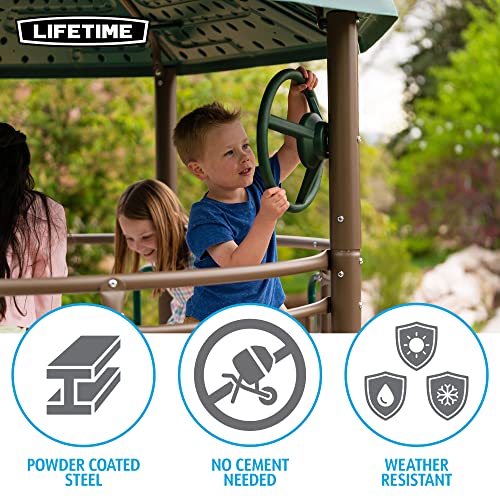 Lifetime Adventure Slide Tower Playset Earthtone