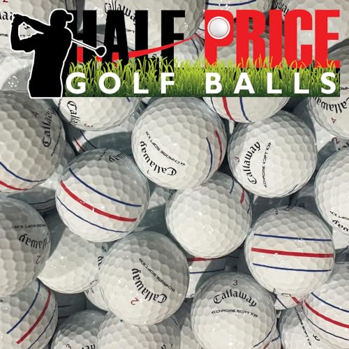 Halfpricegolfballs Callaway Chrome Soft X Triple Track Golf Balls White - Pristine 2022 Model