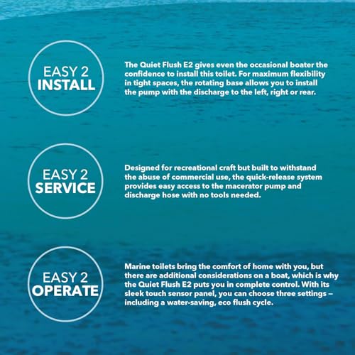Jabsco Quiet Flush E2 Marine Toilet 24 Volt