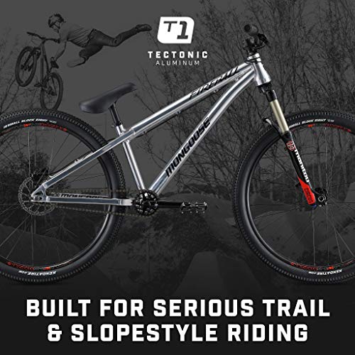 Mongoose Fireball Dirt Jump Mountain Bike 26-Inch Chrome