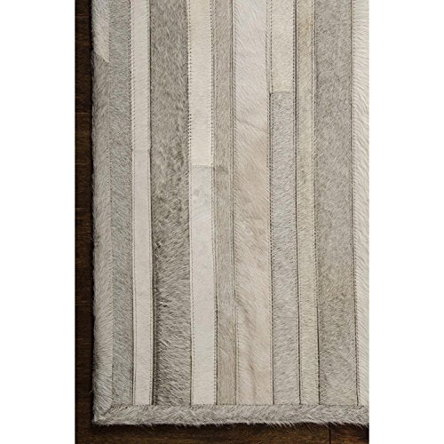 Calvin Klein Home Prairie Contemporary Area Rug Silver 5'6" x 7'5