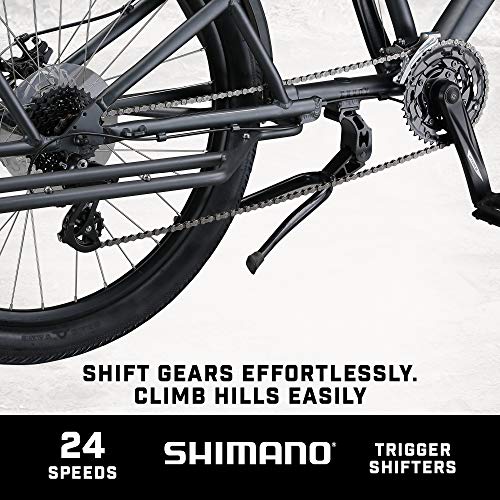 Mongoose Envoy Cargo Bike 26-Inch Grey