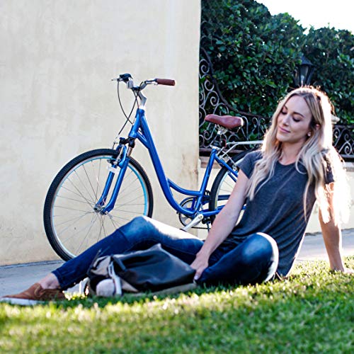 sixthreezero Women's 3-Speed Comfort Bike with Rear Rack, 26" Wheels/17" Frame, Cream