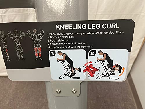 French Fitness Tahoe P/L Iso Lateral Kneeling Leg Curl (New)