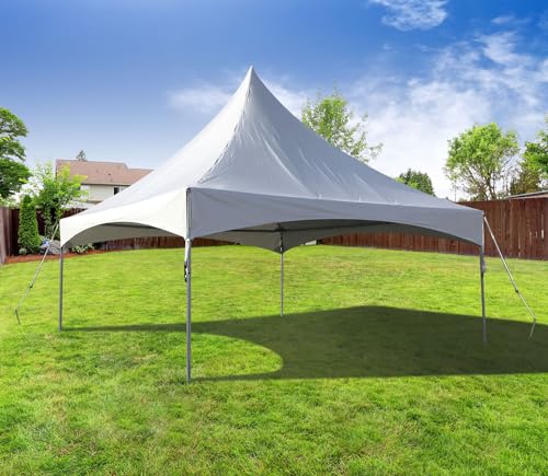 Party Tents Direct 20' x 20' High Peak Frame Canopy Tent White